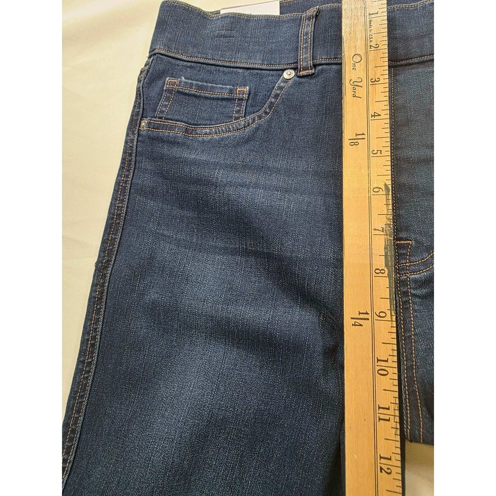 NWT Gloria Vanderbilt Shape Effect Pull On Straight Jeans Women 10S Dark Wash - Picture 16 of 16